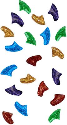 Show full view: Purrdy Paws Soft Cat Nail Caps, 40 count, Rainbow Glitter, Small slide 4 of 10
