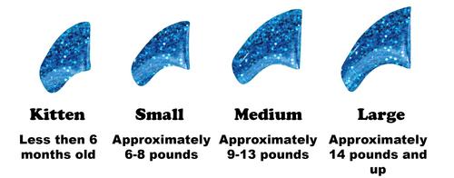 Show full view: Purrdy Paws Soft Cat Nail Caps, Blue Glitter, Large, 20 count slide 3 of 11