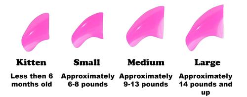 Show full view: Purrdy Paws Soft Cat Nail Caps, Lipstick Pink, Small, 40 count slide 2 of 10