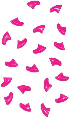 Show full view: Purrdy Paws Soft Cat Nail Caps, Lipstick Pink, Small, 40 count slide 5 of 10