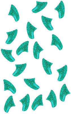 Show full view: Purrdy Paws Soft Cat Nail Caps, Seafoam Glitter, Medium, 40 count slide 5 of 10