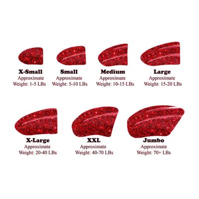 Show full view: Purrdy Paws Soft Dog Nail Caps, 20 count, Ruby Red Glitter, XX-Large slide 3 of 11