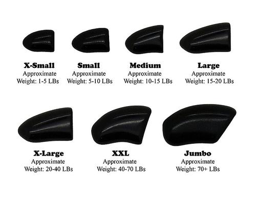 Show full view: Purrdy Paws Soft Dog Nail Caps, Black, X-Large, 20 count slide 3 of 12
