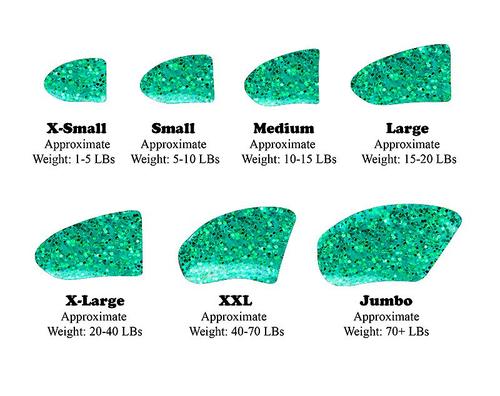Show full view: Purrdy Paws Soft Dog Nail Caps, Seafoam Glitter, X-Large, 20 count slide 3 of 12