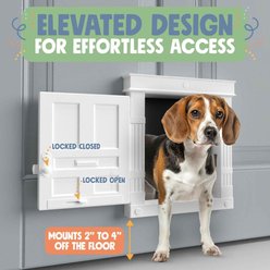 Purrfect Portal Beacon Hill Plastic Interior Dog & Cat Door, White, Large slide 2 of 6