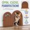 Show in main carousel: Purrfect Portal Meow Manor Plastic Interior Cat Door, Brown, X-Large slide 3 of 8