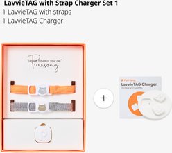 PurrSong LavvieTAG Health Fitness Tracker Cat ID Tag with Strap, 1 count slide 2 of 6