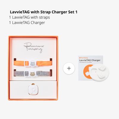 Show full view: PurrSong LavvieTAG Health Fitness Tracker Cat ID Tag with Strap, 1 count slide 2 of 7