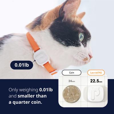 Show full view: PurrSong LavvieTAG Health Fitness Tracker ID Cat Tag, 1 count slide 4 of 6