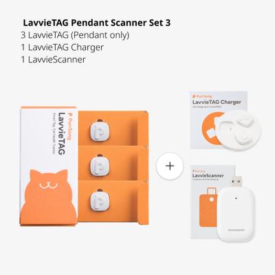 Show full view: PurrSong LavvieTAG & Scanner Health Fitness Tracker Cat ID Tag, 3 count slide 2 of 7