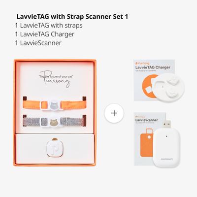 Show full view: PurrSong LavvieTAG & Scanner Health Fitness Tracker Cat ID Tag with Strap, 1 count slide 2 of 8