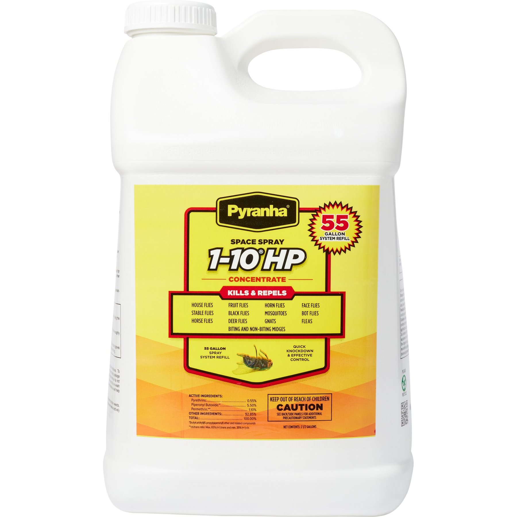 Pyranha 1-10HP Concentrate Horse Insect Repellent, 2.5-gal bottle, bundle of 2