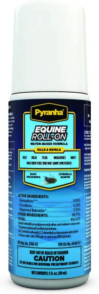 Pyranha Equine Roll-on Insect Horse Repellent, 3-fl oz bottle