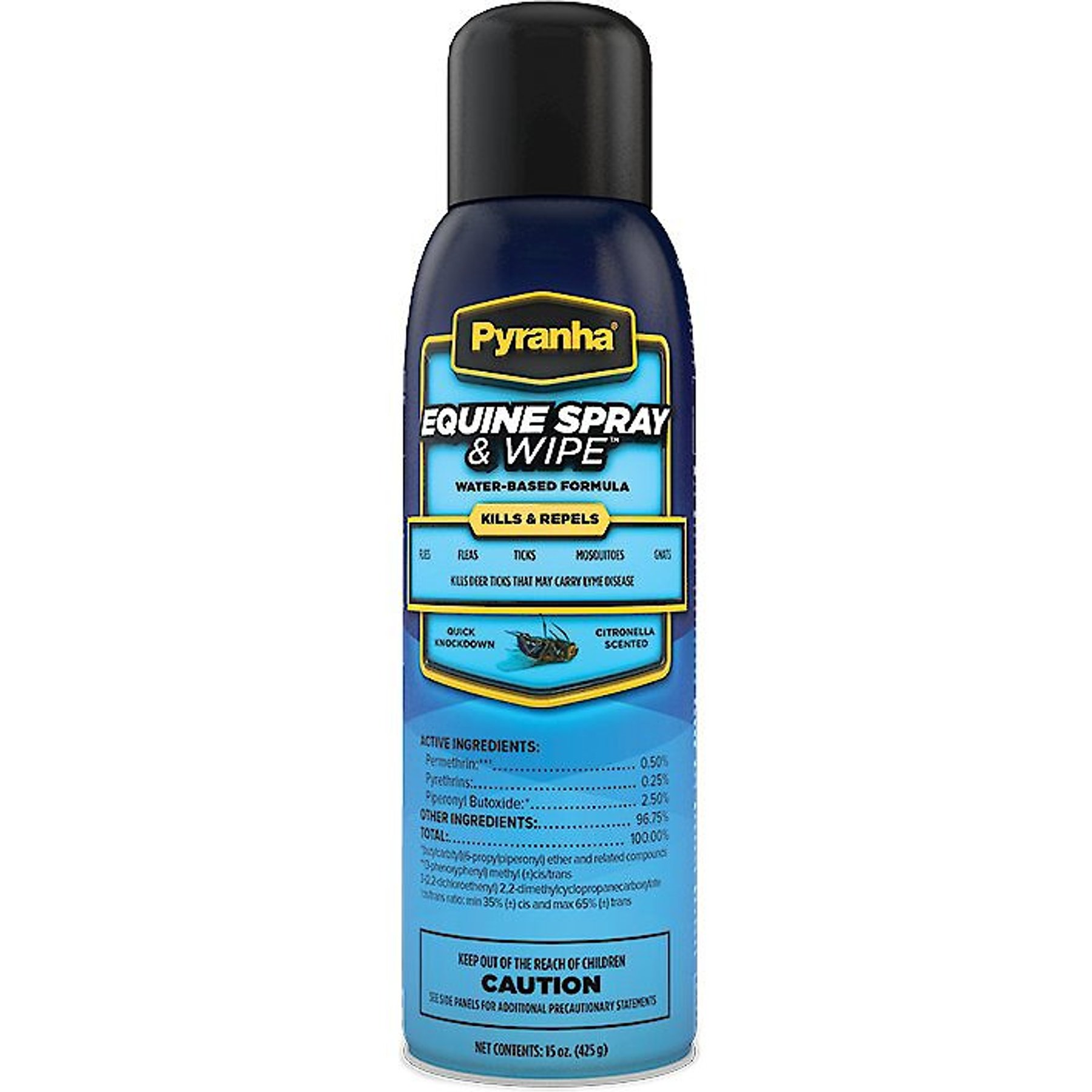 Pyranha Equine Spray & Wipe Insect Horse Repellent, 15-fl oz bottle