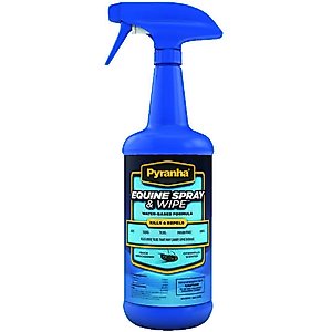 Pyranha Equine Spray & Wipe Insect Horse Repellent, 32-fl oz bottle