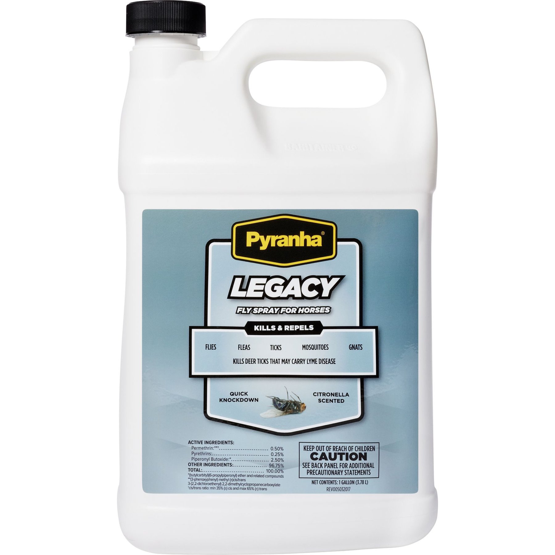 Pyranha Legacy Sweat-Resistant Horse Fly Spray, 1-gal bottle
