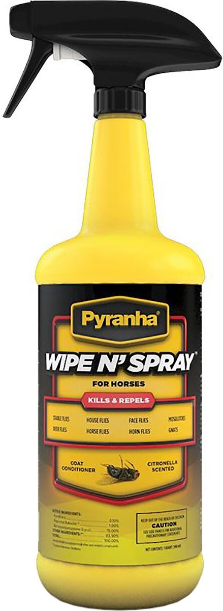 Pyranha Wipe N' Spray Fly Protection Horse Spray