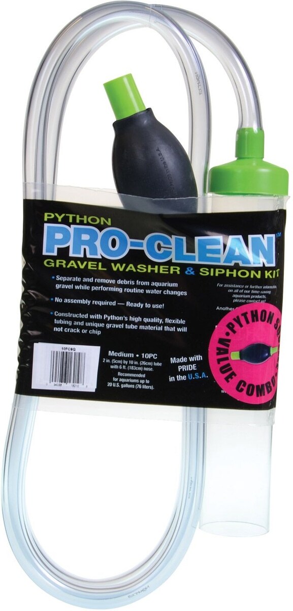 Discontinued - PYTHON Pro-Clean Gravel Washer & Siphon Kit with Squeeze ...