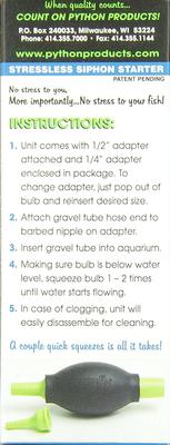 Show full view: Python Squeeze Stressless Siphon Starter for Aquariums slide 2 of 4