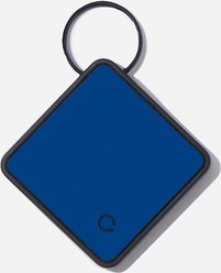 QALO Personalized Bluetooth Enabled TraQ Silicone Dog ID Tag, Navy slide 2 of 3