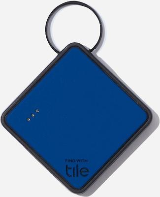 Show full view: QALO Personalized Bluetooth Enabled TraQ Silicone Dog ID Tag, Navy slide 3 of 3