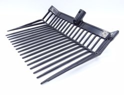 QiK Manure Pitch Fork Replacement Head, Black