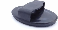 QiK Soft Rubber Curry Comb, Black