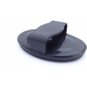 QiK Soft Rubber Curry Comb, Black