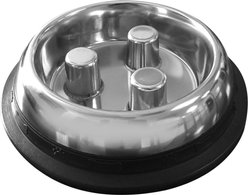 QT Dog Brake-Fast Non-Skid Stainless Steel Dog & Cat Bowl, 2-cup