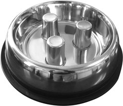 QT Dog Brake-Fast Non-Skid Stainless Steel Dog & Cat Bowl, 5-cup
