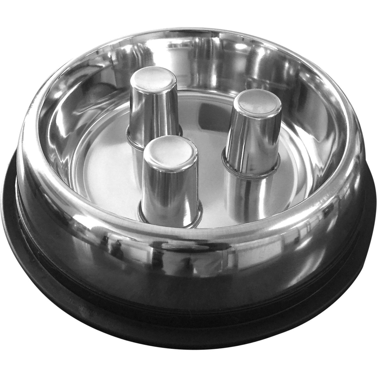 QT Dog Brake-Fast Non-Skid Stainless Steel Dog & Cat Bowl, 5-cup