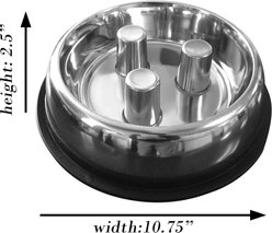 QT Dog Brake-Fast Non-Skid Stainless Steel Dog & Cat Bowl, 5-cup slide 2 of 6