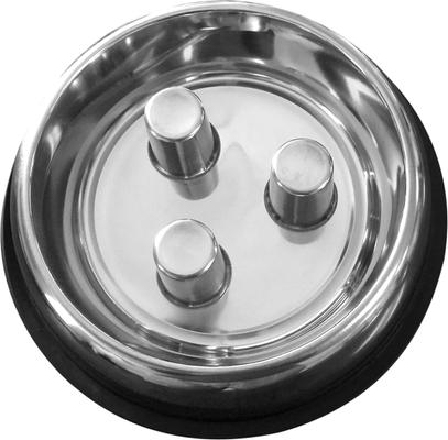 Show full view: QT Dog Brake-Fast Non-Skid Stainless Steel Dog & Cat Bowl, 5-cup slide 3 of 8
