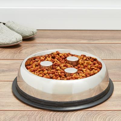 Show full view: QT Dog Brake-Fast Non-Skid Stainless Steel Dog & Cat Bowl, 5-cup slide 5 of 8