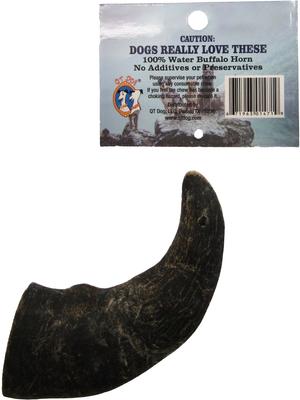 Show full view: QT Dog Buffalo Hornz Water Buffalo Horn Dog Treat, Small slide 3 of 9