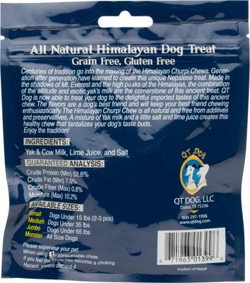 Show full view: QT Dog Churpi Chews Natural Himalayan Yak Milk Dog Treats, Small, 2 count slide 3 of 6