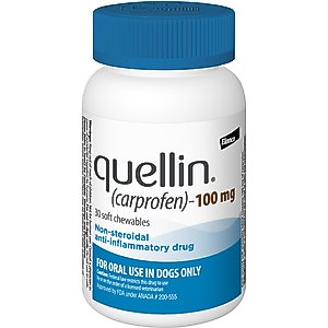 Quellin (Carprofen) Chew for Dogs, 100-mg, 30 soft chews