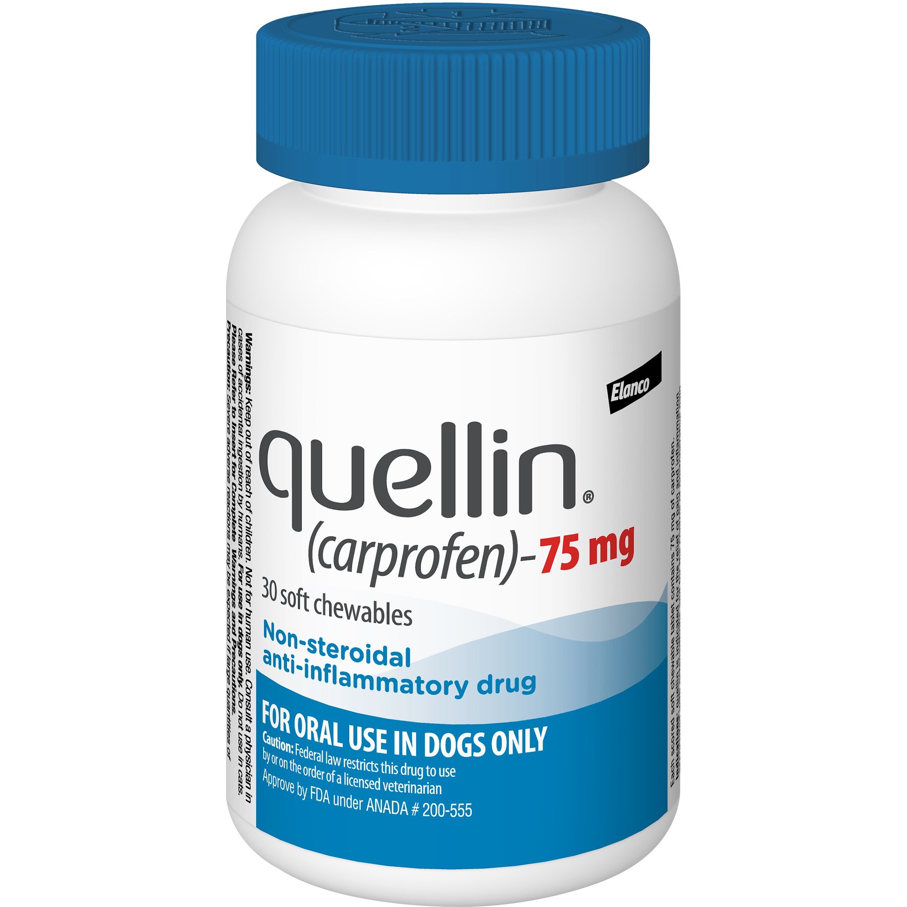 Quellin (Carprofen) Chew for Dogs, 75-mg, 30 soft chews