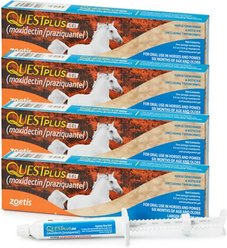 QUEST PLUS Gel Dewormer & Boticide for Horses & Ponies, 0.5-oz syringe, 4 count