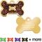 Show in main carousel: Quick-Tag Bone Epoxy Enameled Personalized Dog ID Tag, Bronze, Large slide 1 of 5
