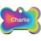 Show in main carousel: Quick-Tag Coated Metal Personalized Dog & Cat ID Tag, Metallic Rainbow, Large Bone slide 3 of 6
