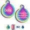 Show in main carousel: Quick-Tag Coated Metal Personalized Dog & Cat ID Tag, Metallic Rainbow, Large Circle slide 1 of 5