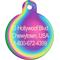 Show in main carousel: Quick-Tag Coated Metal Personalized Dog & Cat ID Tag, Metallic Rainbow, Large Circle slide 3 of 5