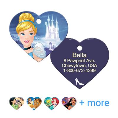 Show full view: Quick-Tag Disney Heart Personalized Dog & Cat ID Tag, Large, Cinderella Castle slide 1 of 6