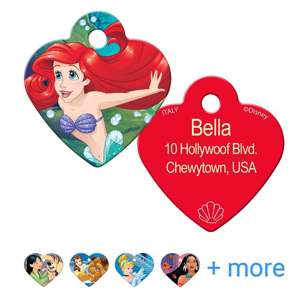 Quick-Tag Disney's Minnie & Mickey Heart Personalized Dog & Cat ID Tag