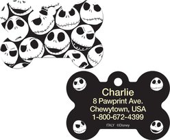 Quick-Tag Disney Skellington Bone Personalized Dog ID Tag