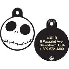 Quick-Tag Disney Skellington Circle Personalized Dog & Cat ID Tag