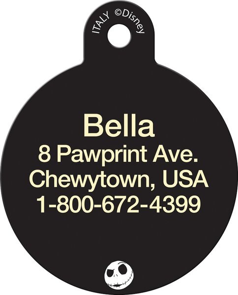 Quick-Tag Disney Skellington Circle Personalized Dog & Cat ID Tag