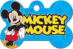 Quick-Tag Disney's Mickey Mouse Bone Personalized Dog ID Tag, Blue slide 2 of 3