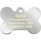 Show in main carousel: Quick-Tag Diva Bone & Etched Bone Personalized Dog ID Tag, Silver & Blue slide 3 of 5